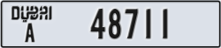 dubai - code - A - number -48711