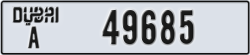 dubai - code - A - number -49685