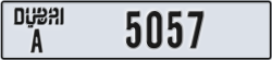 dubai - code - A - number -5057