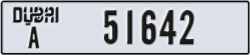 dubai - code - A - number -51642