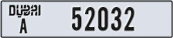 dubai - code - A - number -51953