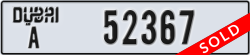 dubai - code - A - number -52367