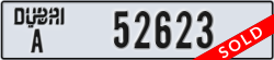 dubai - code - A - number -52623
