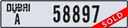 dubai - code - A - number -58897