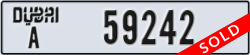 dubai - code - A - number -59242