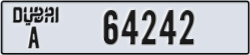 dubai - code - A - number -64242