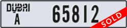dubai - code - A - number -65812