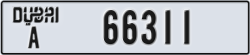 dubai - code - A - number -66311