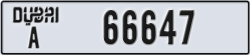dubai - code - A - number -66568