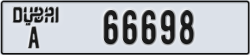 dubai - code - A - number -66698