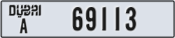 dubai - code - A - number -69113