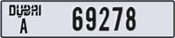 dubai - code - A - number -69278
