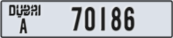 dubai - code - A - number -70186
