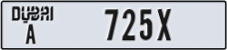 dubai - code - A - number -725X