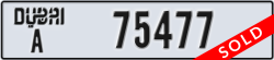 dubai - code - A - number -75477