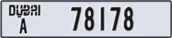 dubai - code - A - number -78178