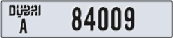 dubai - code - A - number -84009
