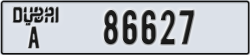 dubai - code - A - number -86627
