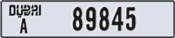 dubai - code - A - number -89845