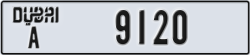 dubai - code - A - number -9120