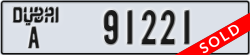 dubai - code - A - number -91221