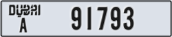 dubai - code - A - number -91793