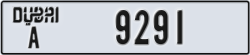 dubai - code - A - number -9291