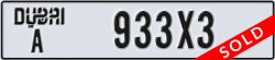 dubai - code - A - number -933X3