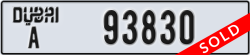 dubai - code - A - number -93830