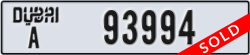 dubai - code - A - number -93994