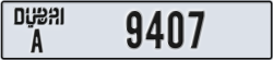 dubai - code - A - number -9407