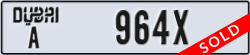 dubai - code - A - number -964X