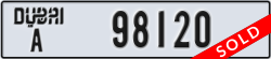dubai - code - A - number -98120