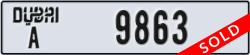 dubai - code - A - number -9863