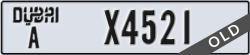 dubai - code - A - number -X4521