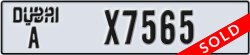 dubai - code - A - number -X7565