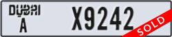 dubai - code - A - number -X9242