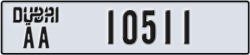 dubai - code - AA - number -10511