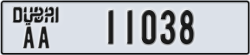 dubai - code - AA - number -11038
