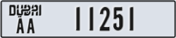 dubai - code - AA - number -11251