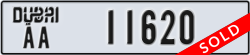 dubai - code - AA - number -11620