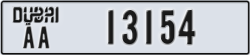 dubai - code - AA - number -13154