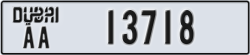 dubai - code - AA - number -13718