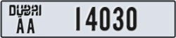 dubai - code - AA - number -14030