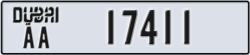 dubai - code - AA - number -17411