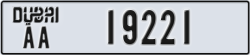 dubai - code - AA - number -19221