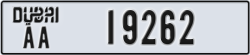 dubai - code - AA - number -19262