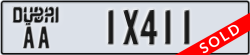 dubai - code - AA - number -1X411