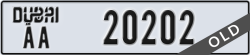 dubai - code - AA - number -20202