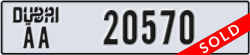 dubai - code - AA - number -20570